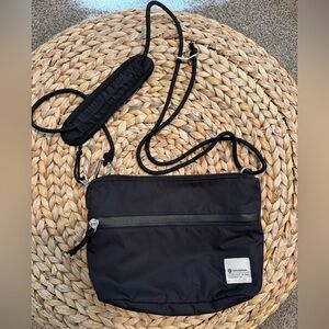 Lululemon Black Patch Crossbody Bag with Adjustable Strap